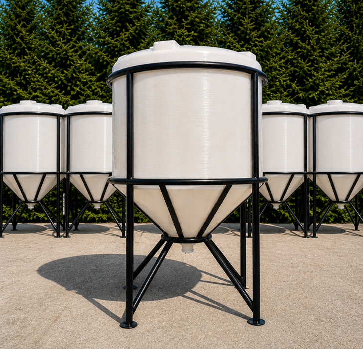 3000 Lt (3 Ton) Polietilen Konik Silo Tankı İstanbul Ankara İzmir